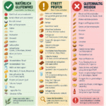 Lebensmittel ohne Gluten, mit Tipps zur sicheren Ernährung und Kennzeichnung.