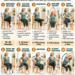 Ganzkörper-Workout am Stuhl: 10 effektive Übungen für Frauen 50+ (ohne Geräte) Ganzkörper-Workout am Stuhl für Frauen 50+ mit 10 Übungen.